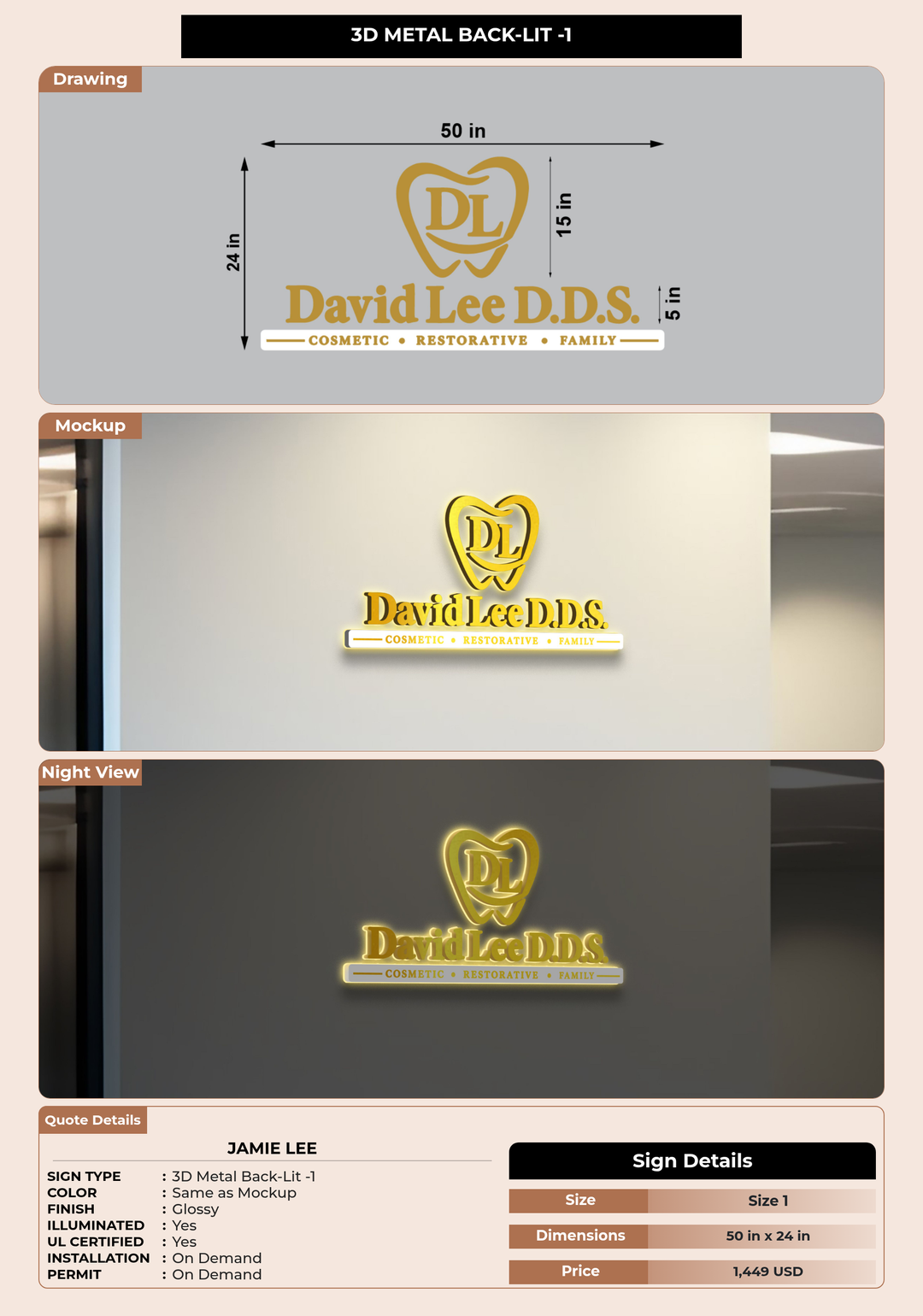 CUSTOM MOCKUP SIGN FOR Jamie Lee