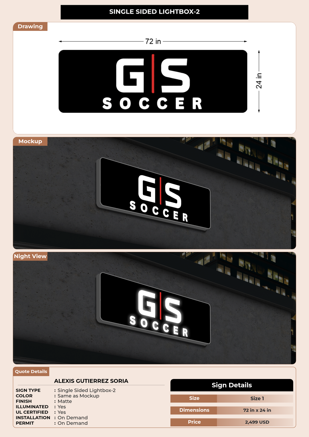 CUSTOM MOCKUP SIGN FOR Alexis Gutierrez Soria
