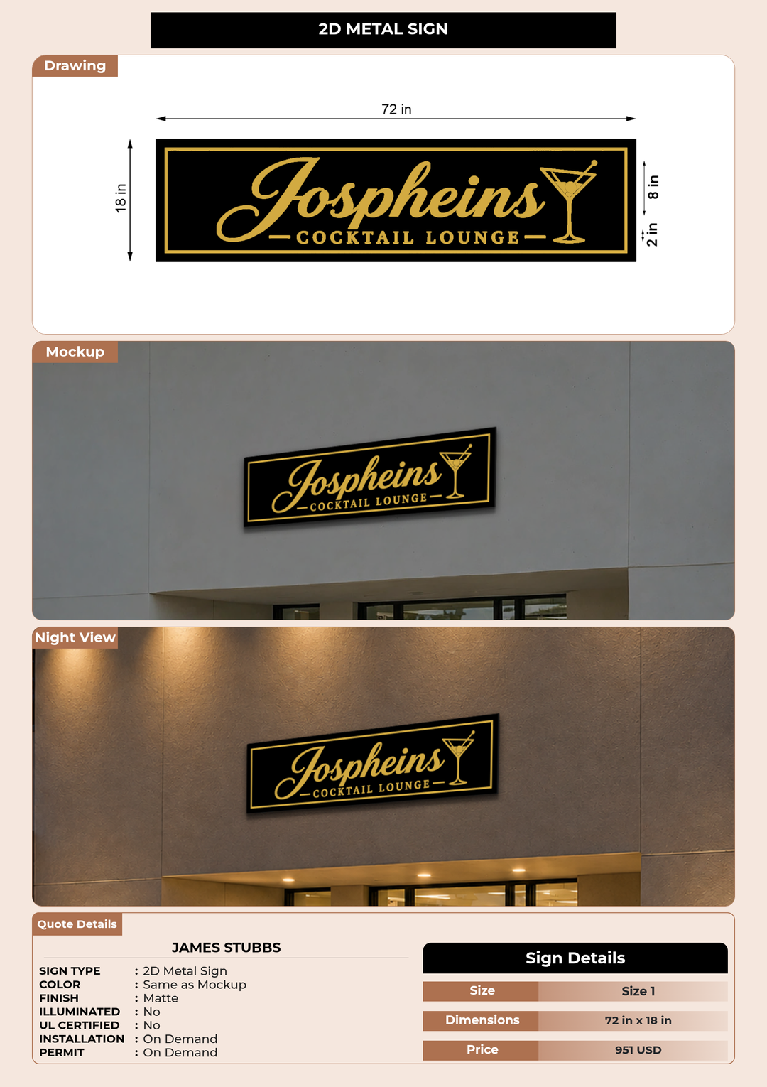 CUSTOM MOCKUP SIGN FOR James Stubbs