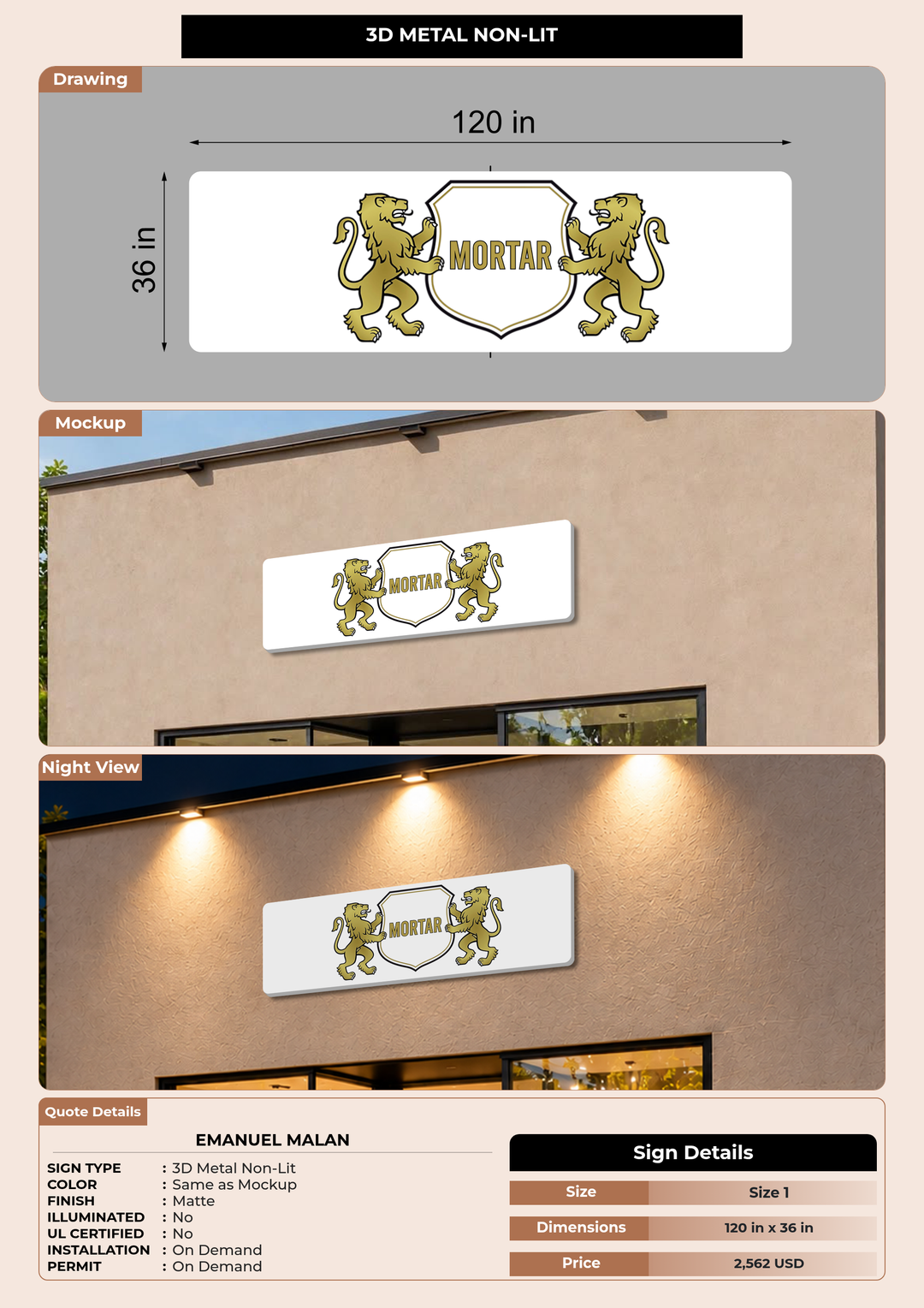 CUSTOM MOCKUP SIGN FOR Emanuel Malan
