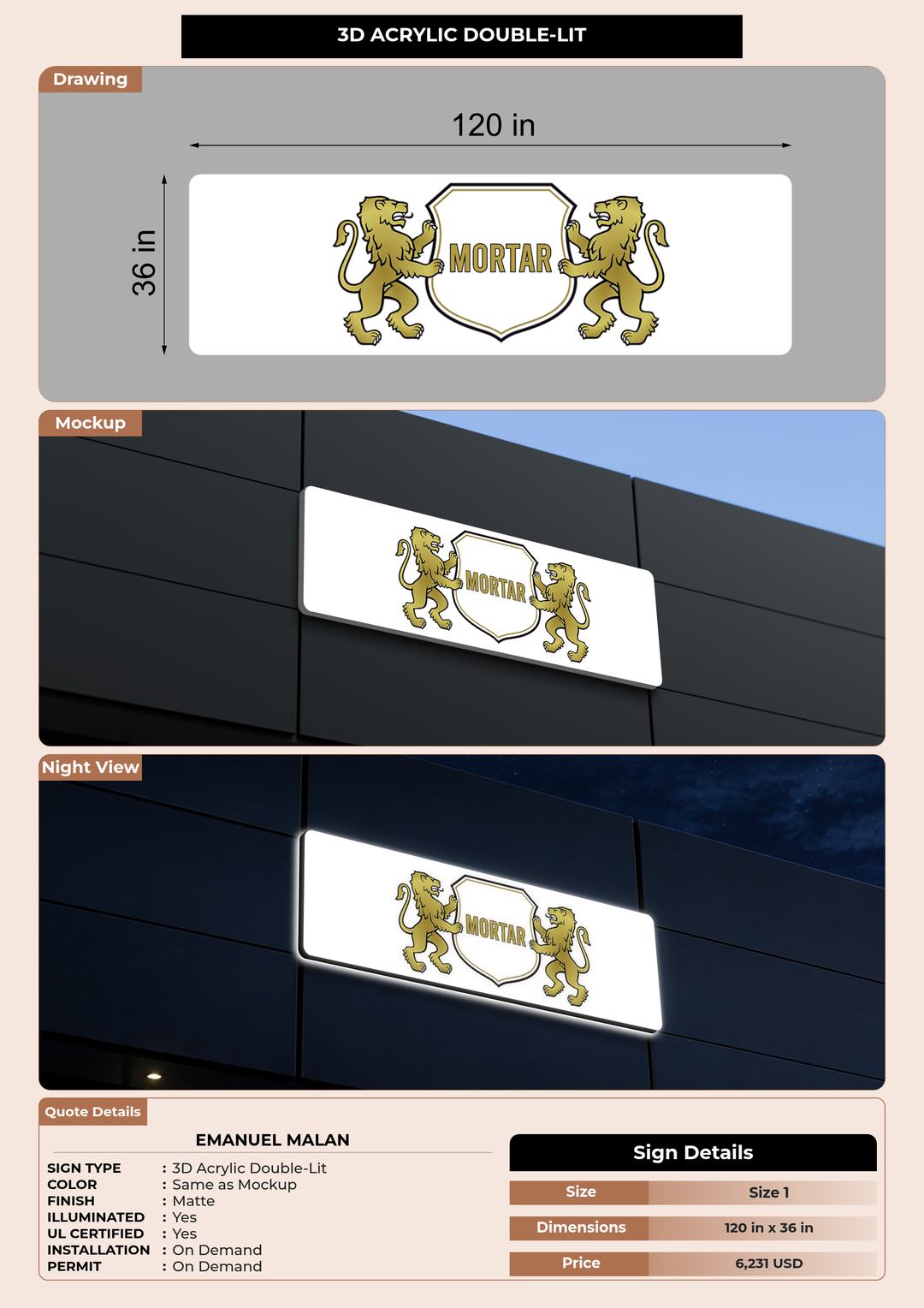 CUSTOM MOCKUP SIGN FOR Emanuel Malan