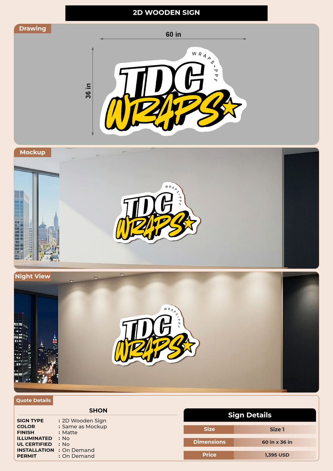 CUSTOM MOCKUP SIGN FOR Shon