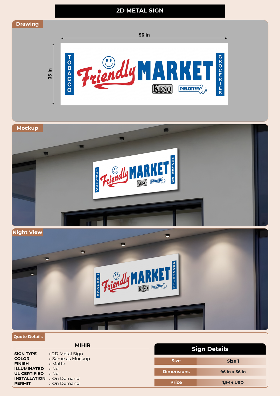 CUSTOM MOCKUP SIGN FOR Mihir