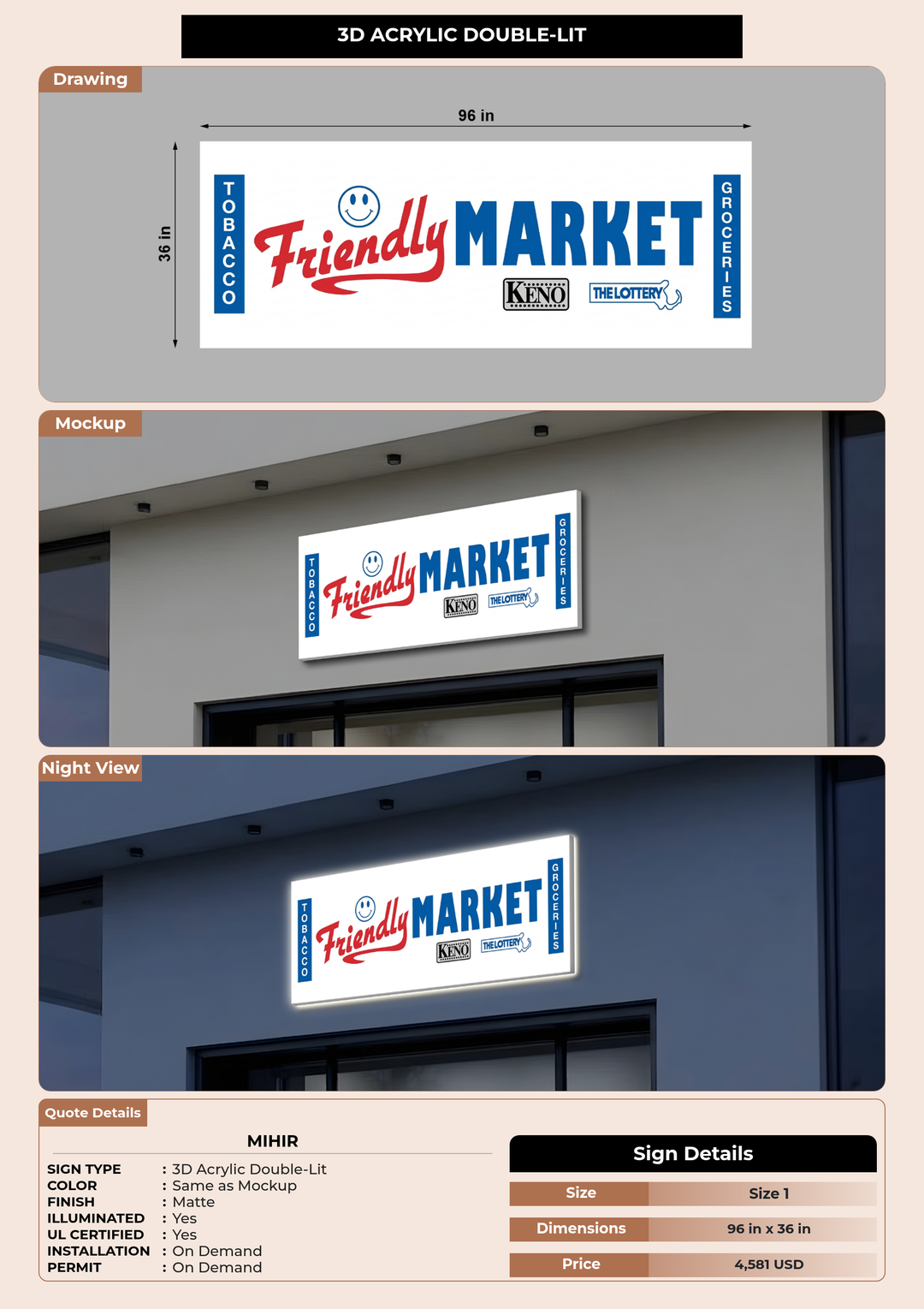 CUSTOM MOCKUP SIGN FOR Mihir