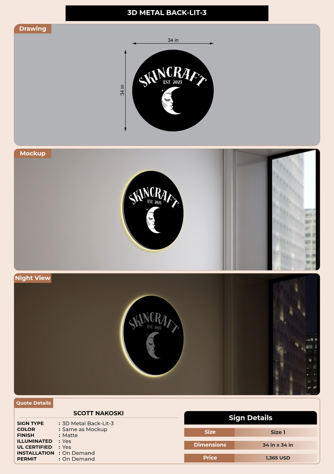 CUSTOM MOCKUP SIGN FOR Scott Nakoski