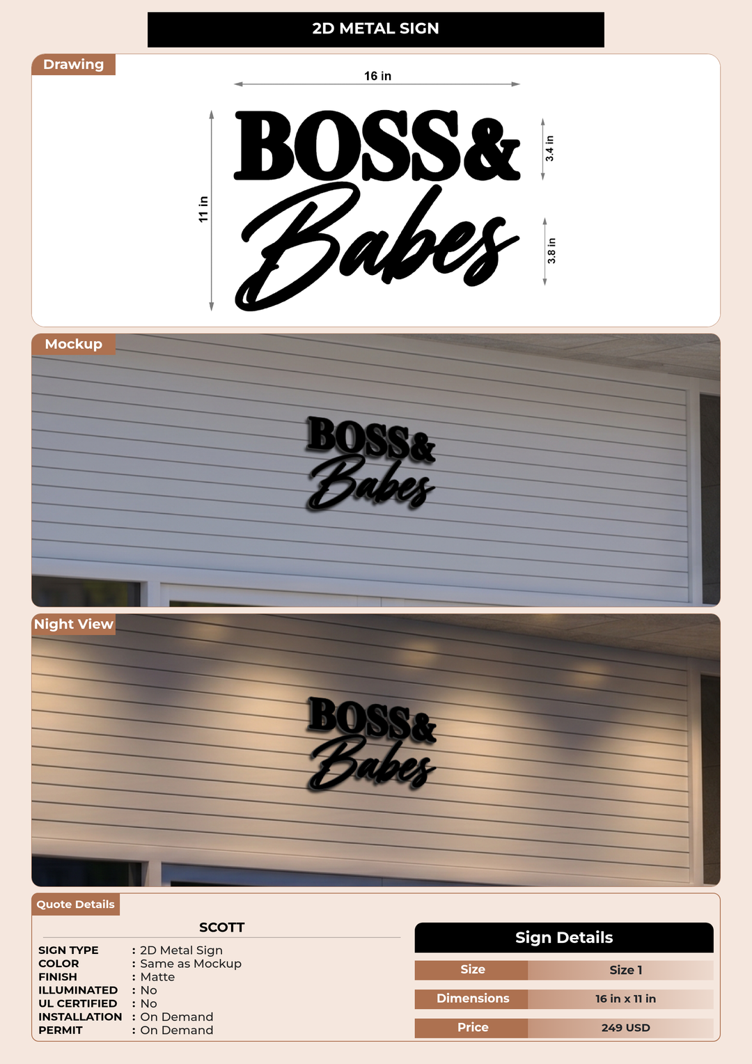 CUSTOM MOCKUP SIGN FOR Scott