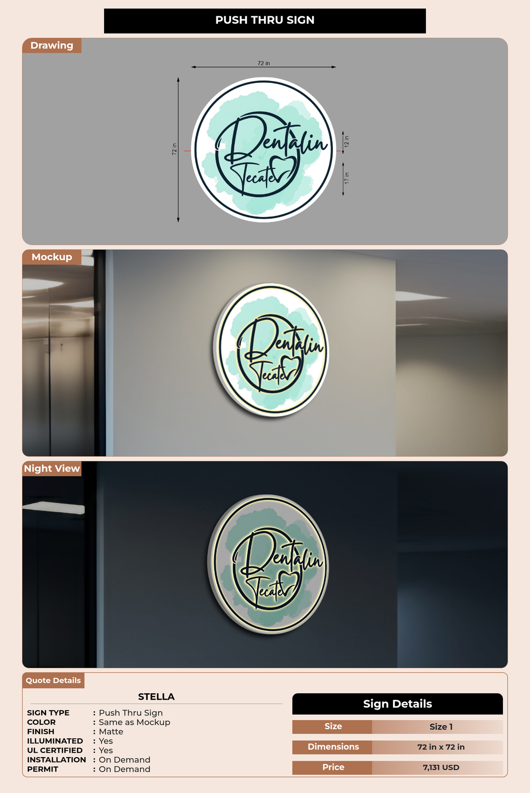 CUSTOM MOCKUP SIGN FOR Stella
