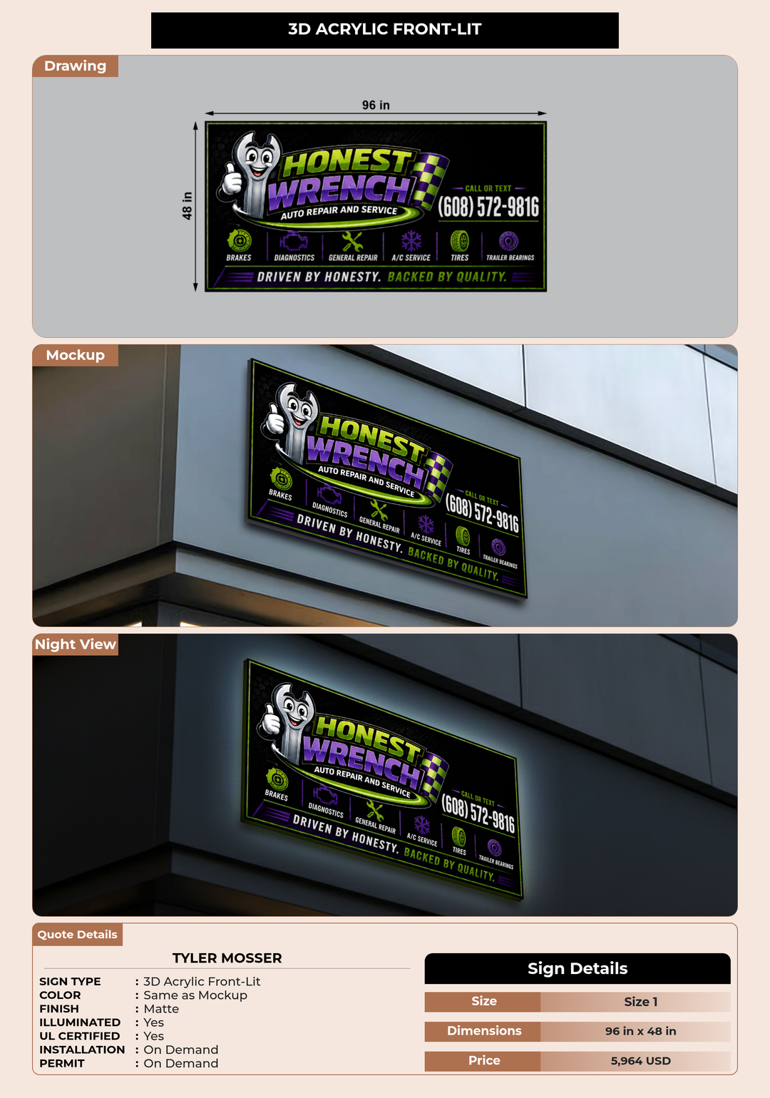 CUSTOM MOCKUP SIGN FOR Tyler Mosser