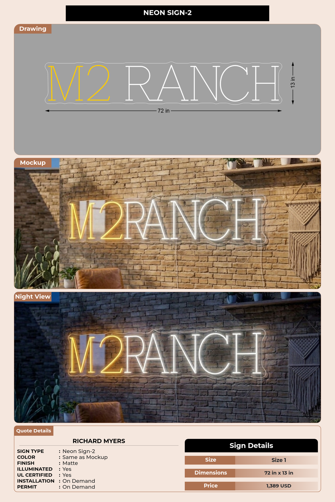 CUSTOM MOCKUP SIGN FOR Richard Myers