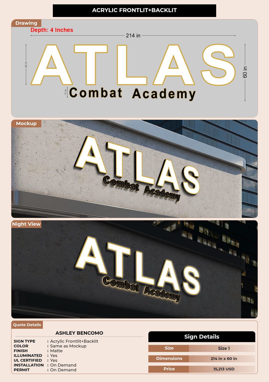 CUSTOM MOCKUP SIGN FOR Ashley Bencomo