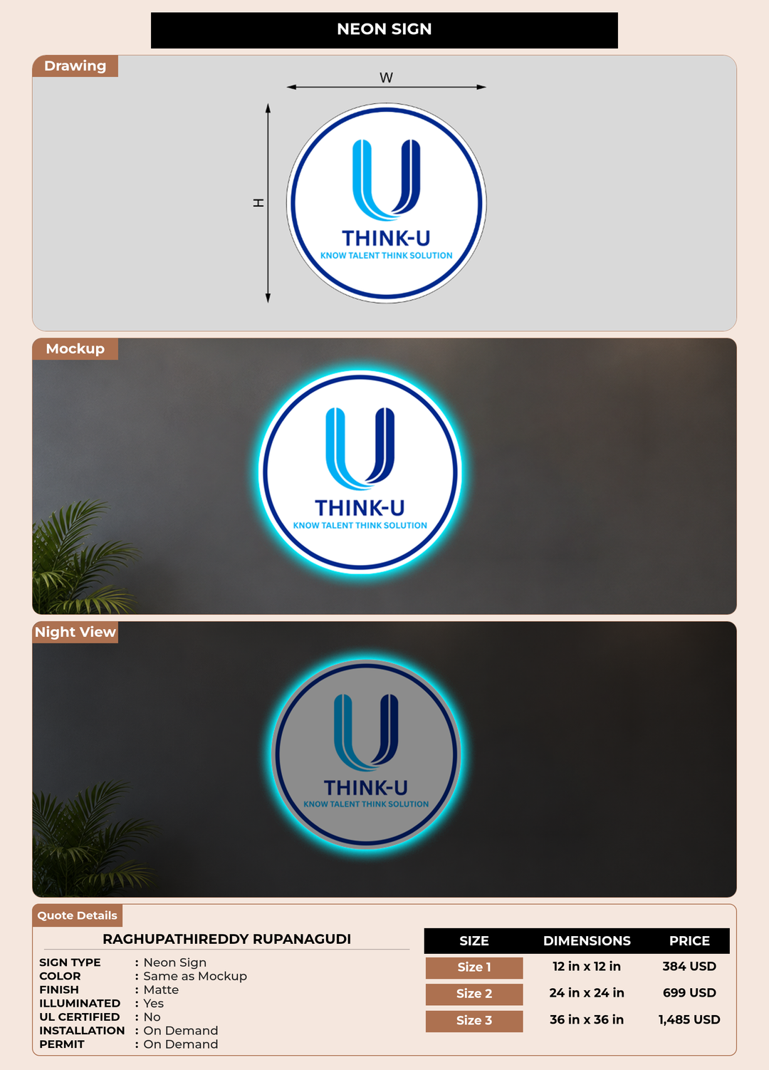 CUSTOM MOCKUP SIGN FOR RaghupathiReddy Rupanagudi
