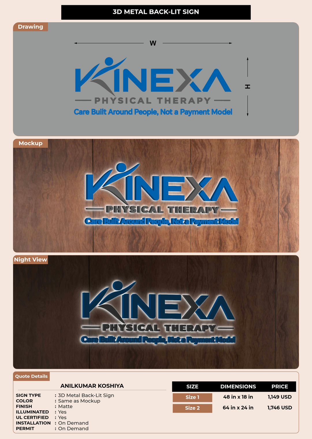 CUSTOM MOCKUP SIGN FOR Anilkumar Koshiya