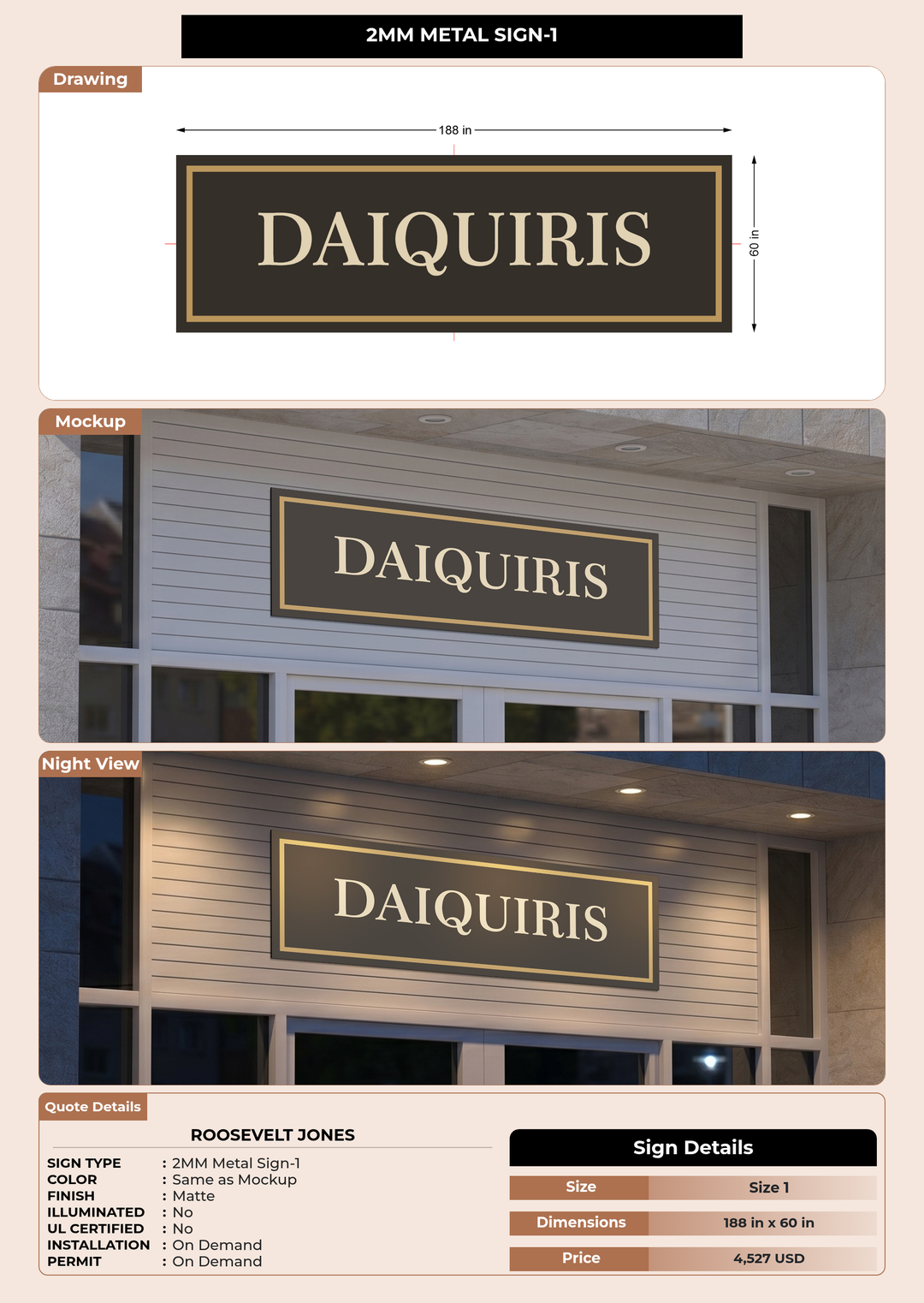 CUSTOM MOCKUP SIGN FOR Roosevelt Jones