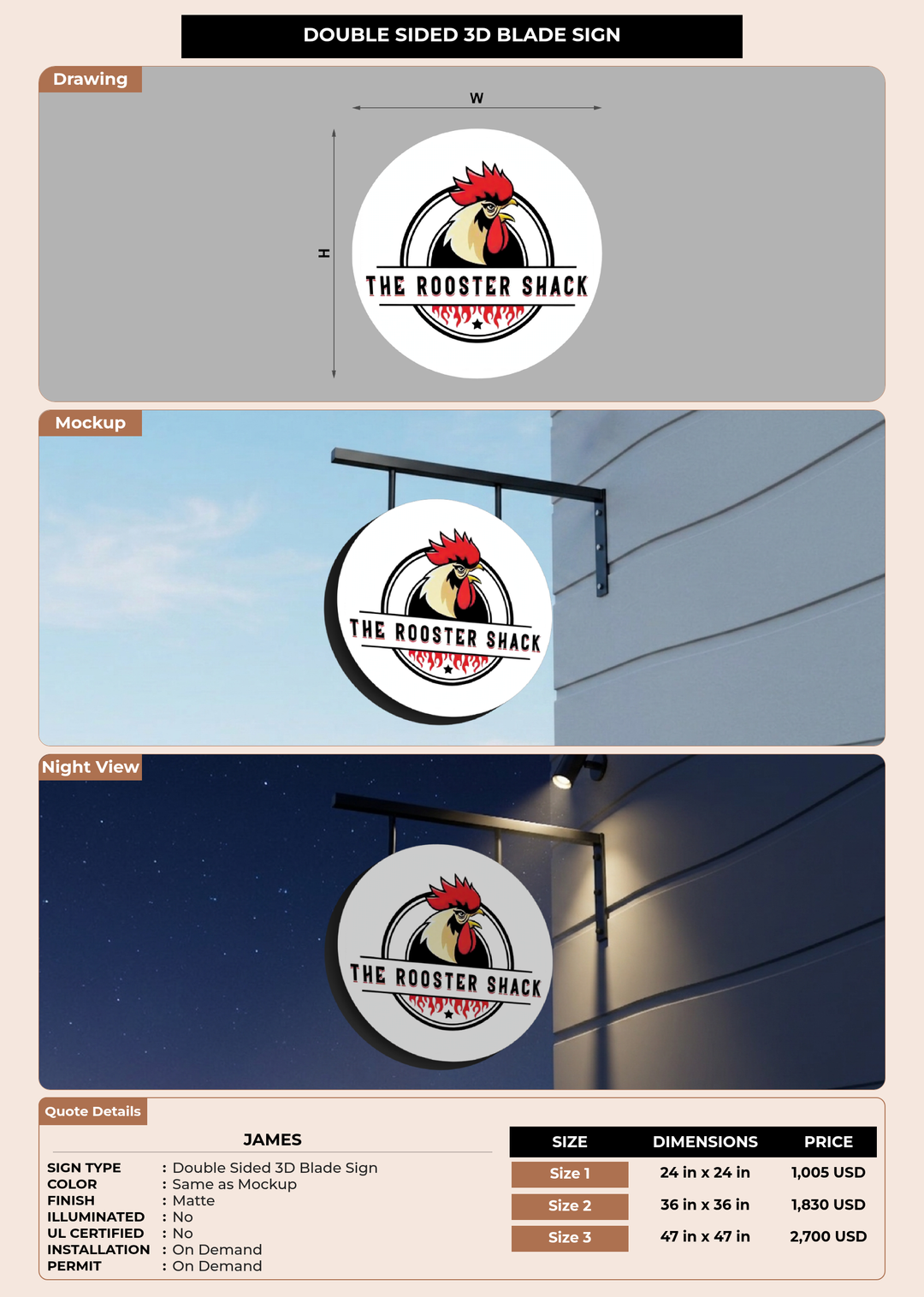 CUSTOM MOCKUP SIGN FOR James