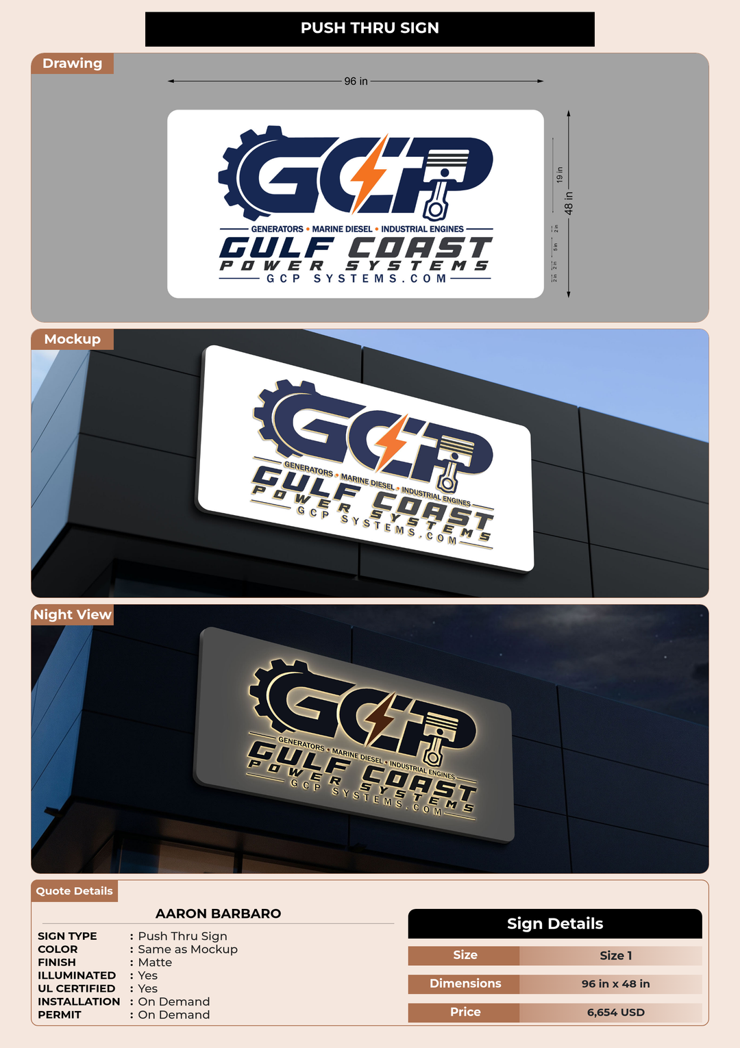 CUSTOM MOCKUP SIGN FOR aaron barbaro
