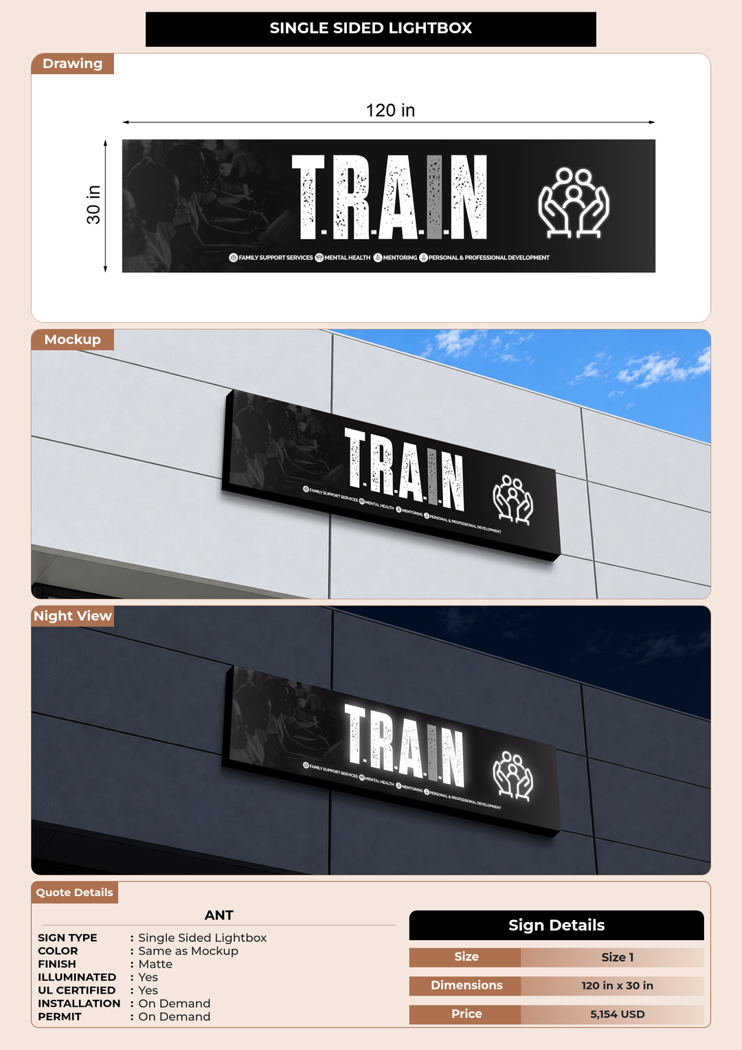 CUSTOM MOCKUP SIGN FOR Ant
