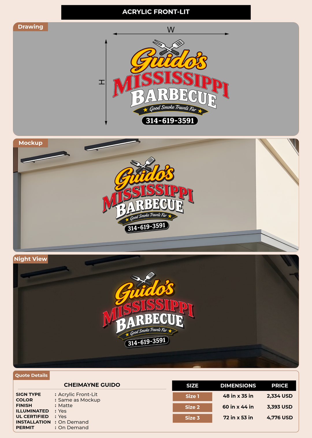 CUSTOM MOCKUP SIGN FOR Cheimayne Guido