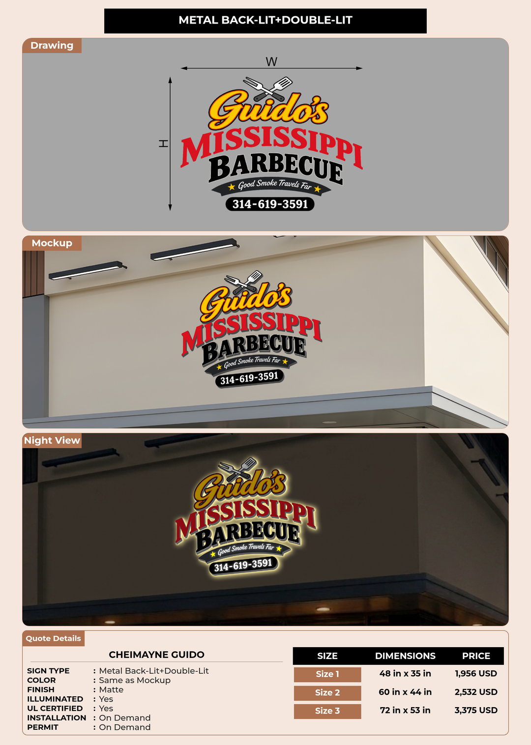 CUSTOM MOCKUP SIGN FOR Cheimayne Guido