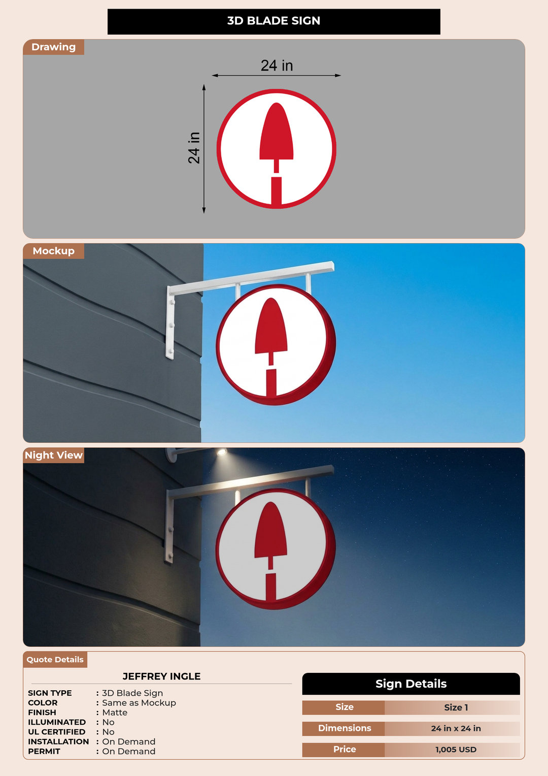 CUSTOM MOCKUP SIGN FOR Jeffrey Ingle