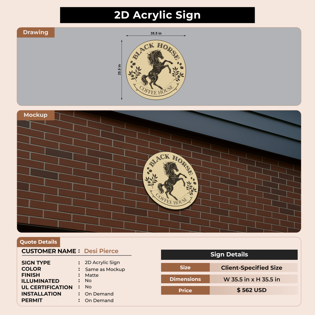 Custom Mockup Sign for Desi Pierce