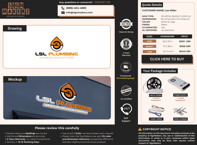 Business signage for Lee Miller