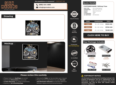 Business Signs for Brittney Traw