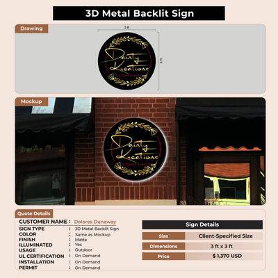 Custom Signs for Dolores Dunaway