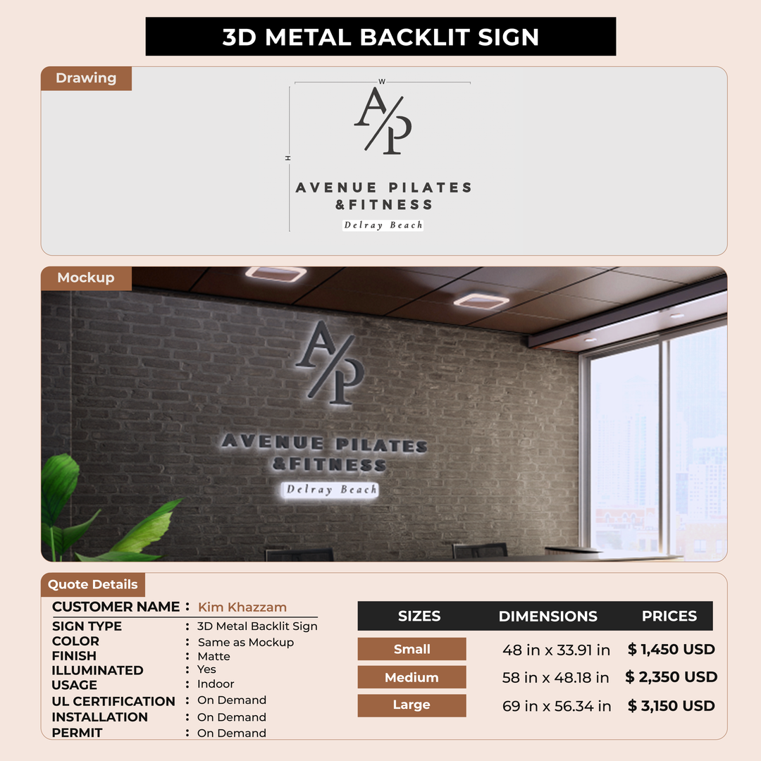 Custom Signs For Kim Khazzam