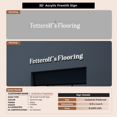 Custom Signs For Audriana Popielarz