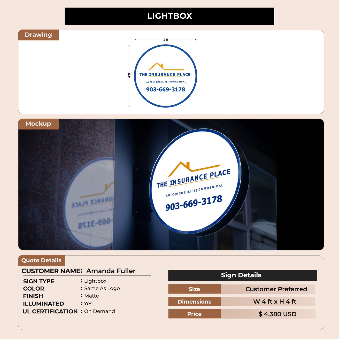 Custom Signs For Amanda Fuller