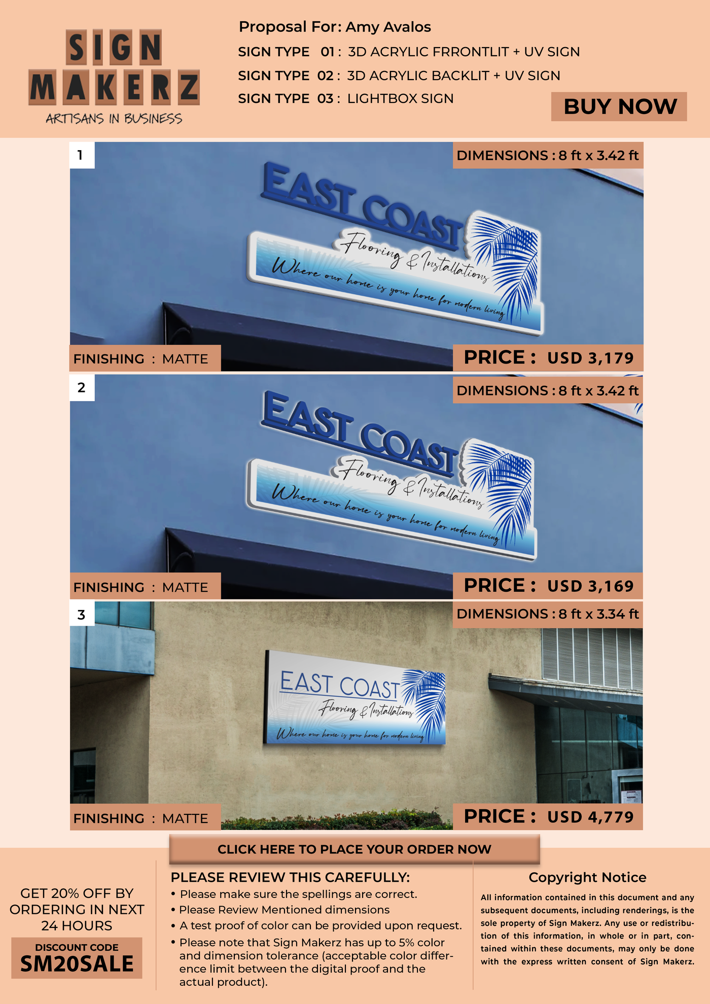 Business Signs for Amy Avalos