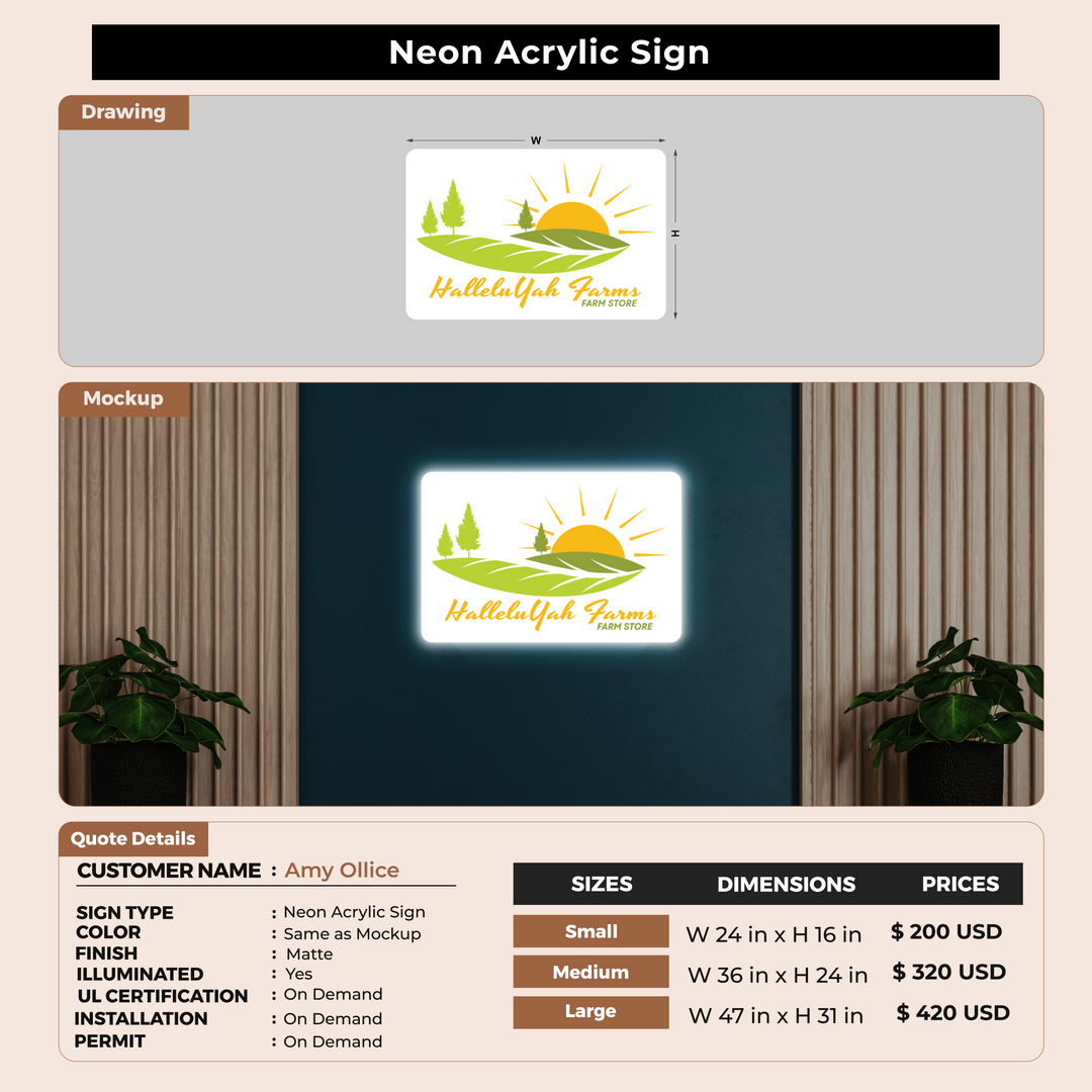 Custom Signs For Amy Ollice