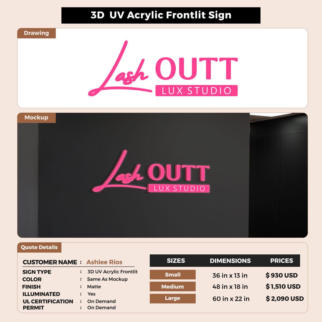 Custom Signs for Ashlee Rios