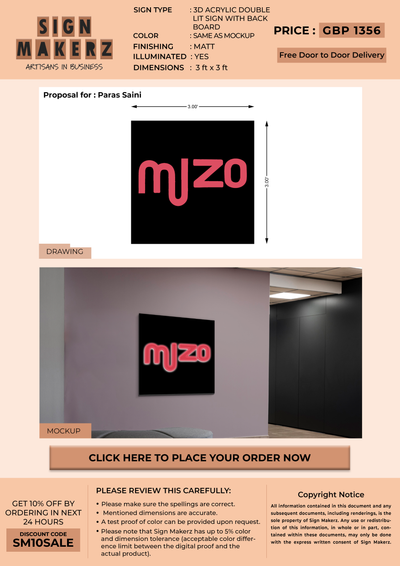 Business Signage For Paras Saini