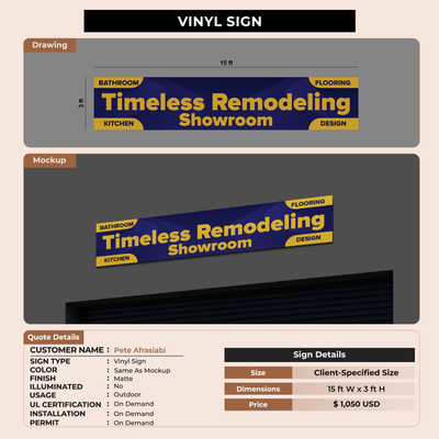 Business Signage for Pete Afrasiabi
