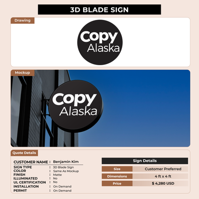Business signage for Benjamin Kim