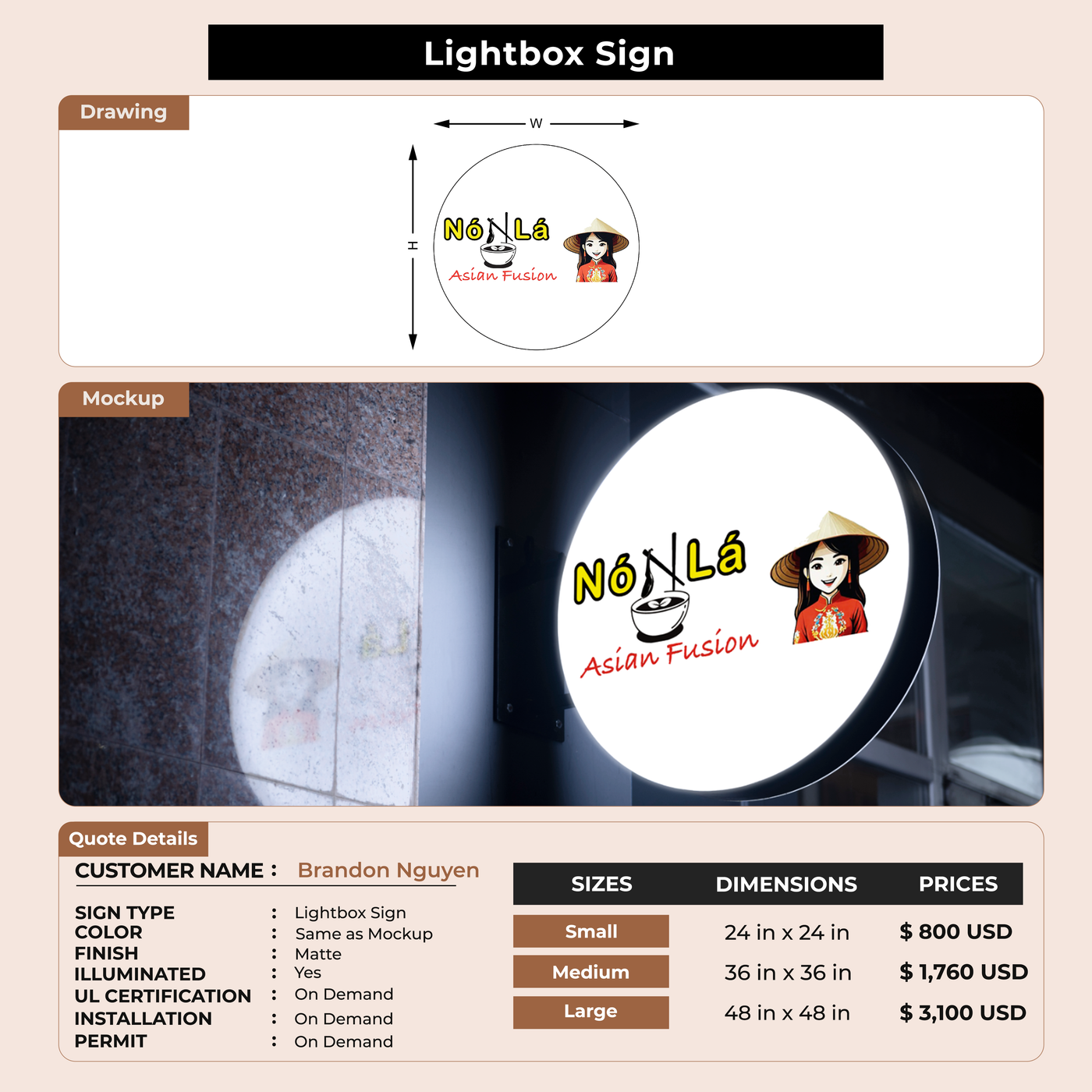 LightBox Sign for Brandon Nguyen