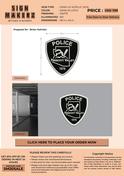 Business Signage for Brian Hohrein