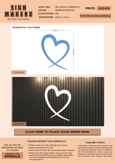 Business Signs for Cara Maple