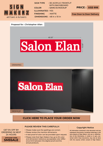 Business Signs for Christopher Allen