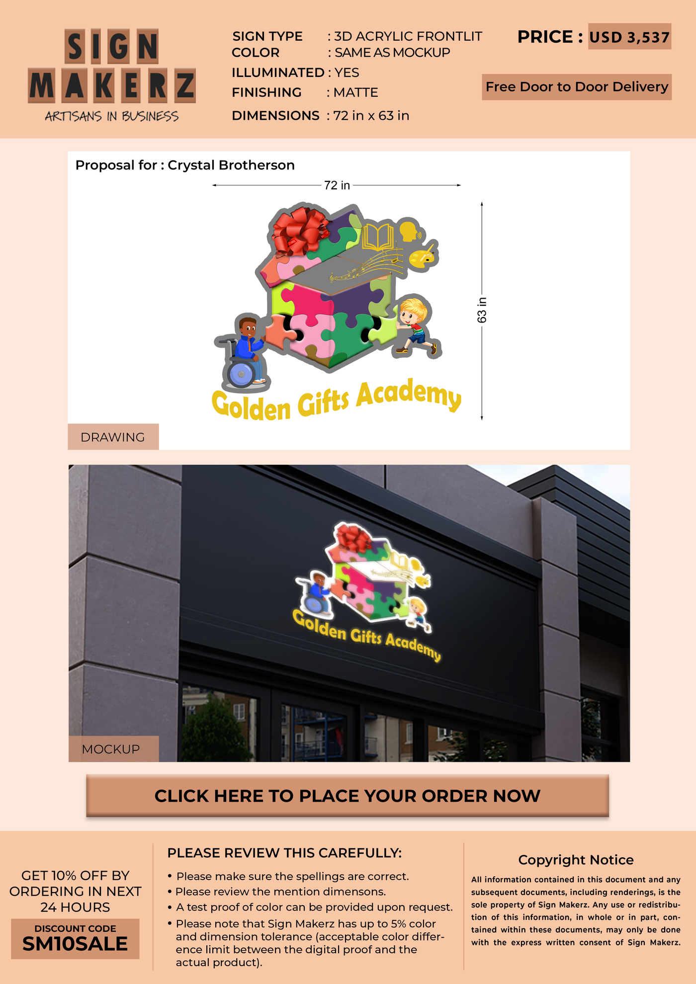 Business Signs for Crystal Brotherson