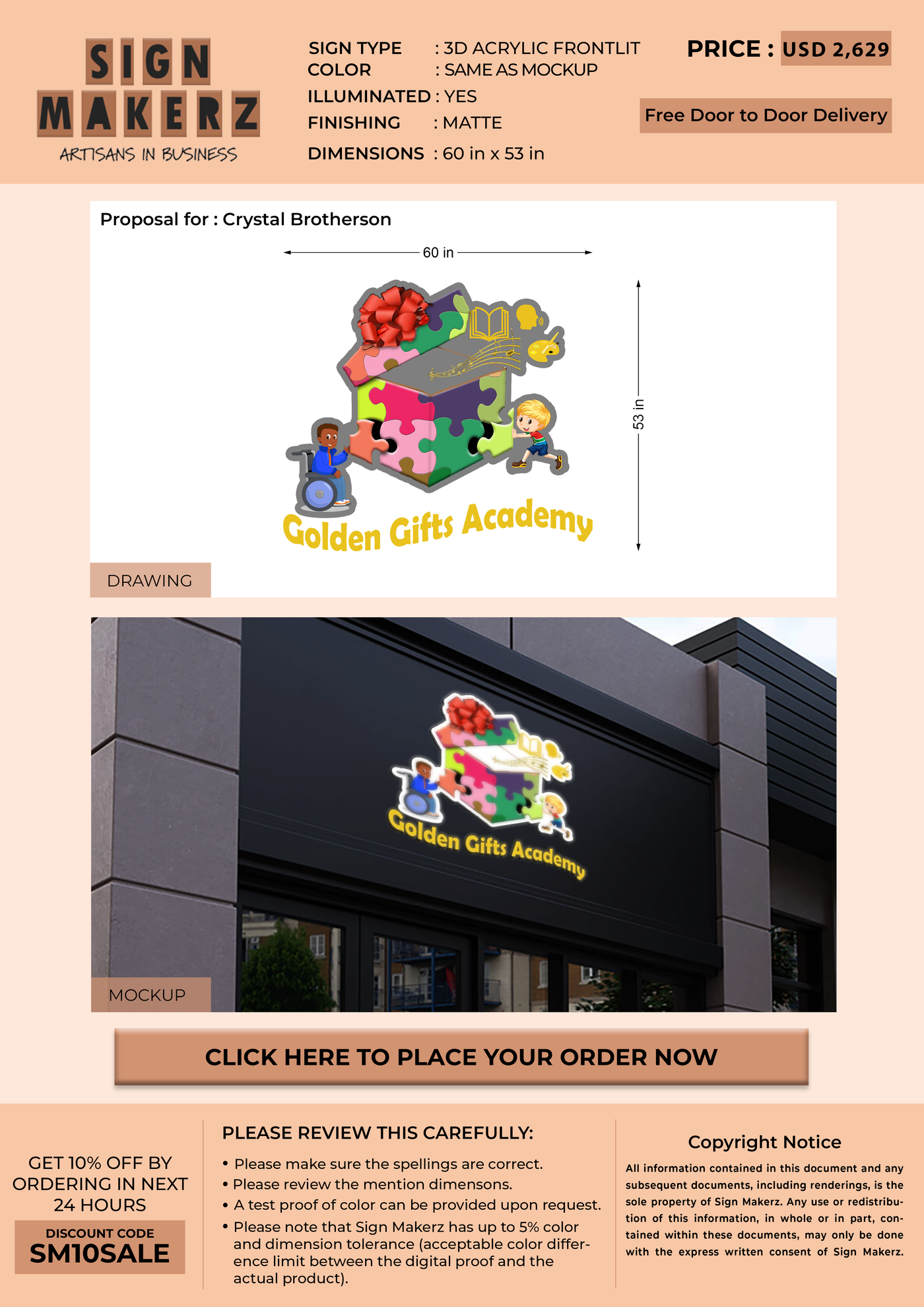 Business Signs for Crystal Brotherson