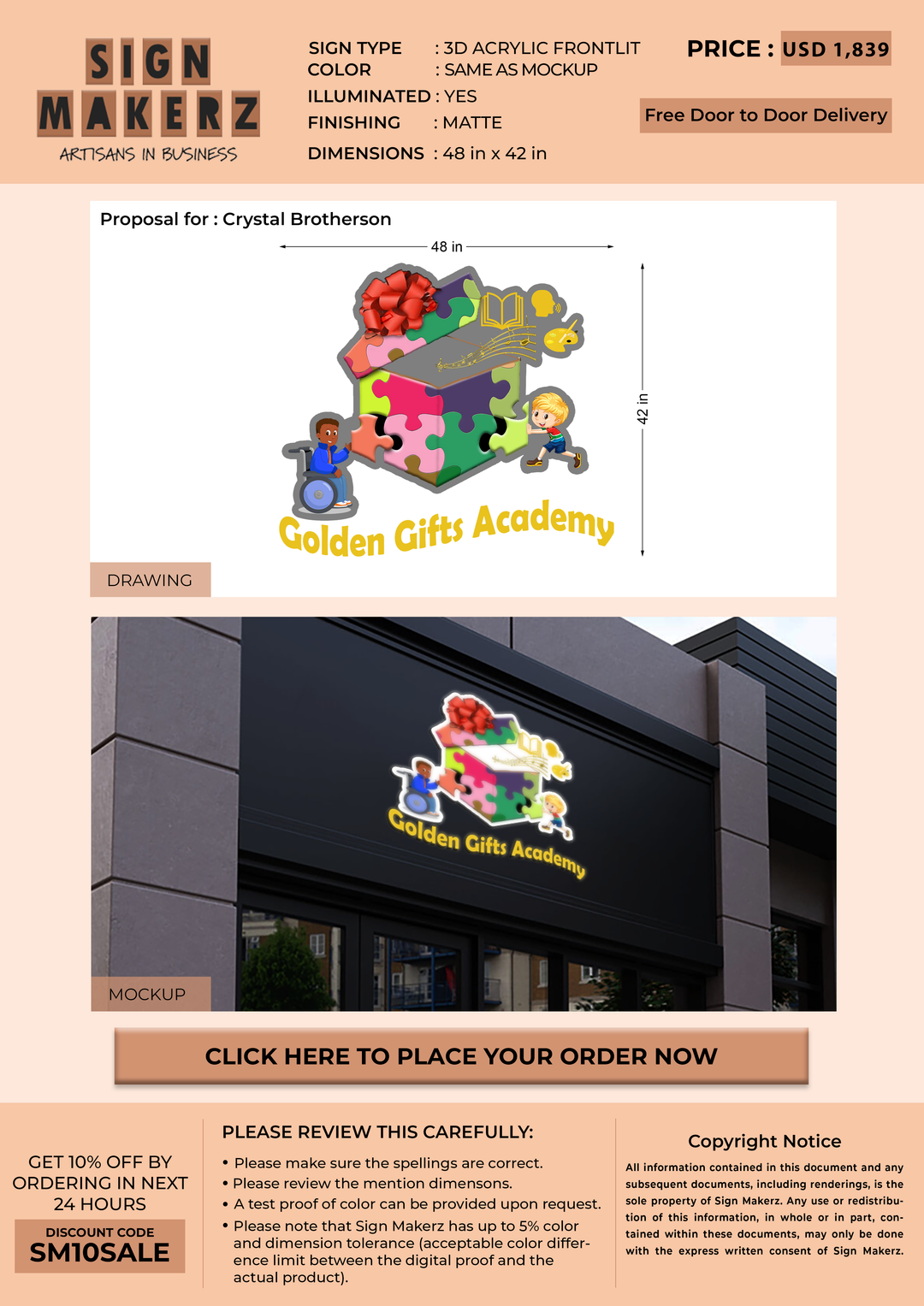Business Signs for Crystal Brotherson