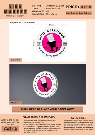 Business Signage for Dasia Brown