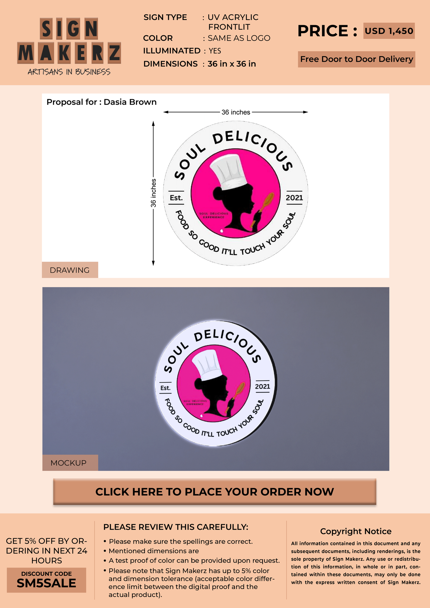 Business Signage for Dasia Brown