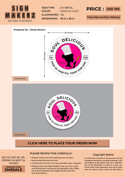 Business Signage for Dasia Brown