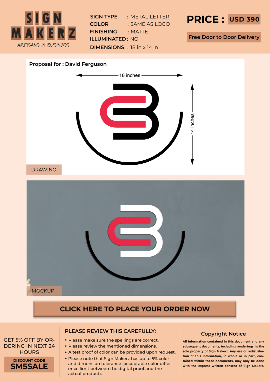 Business signage for David Ferguson