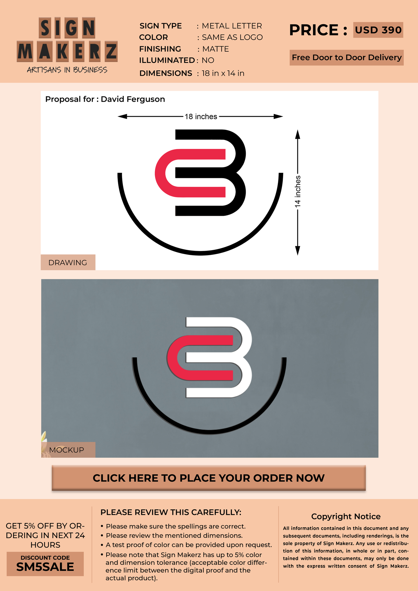 Business signage for David Ferguson