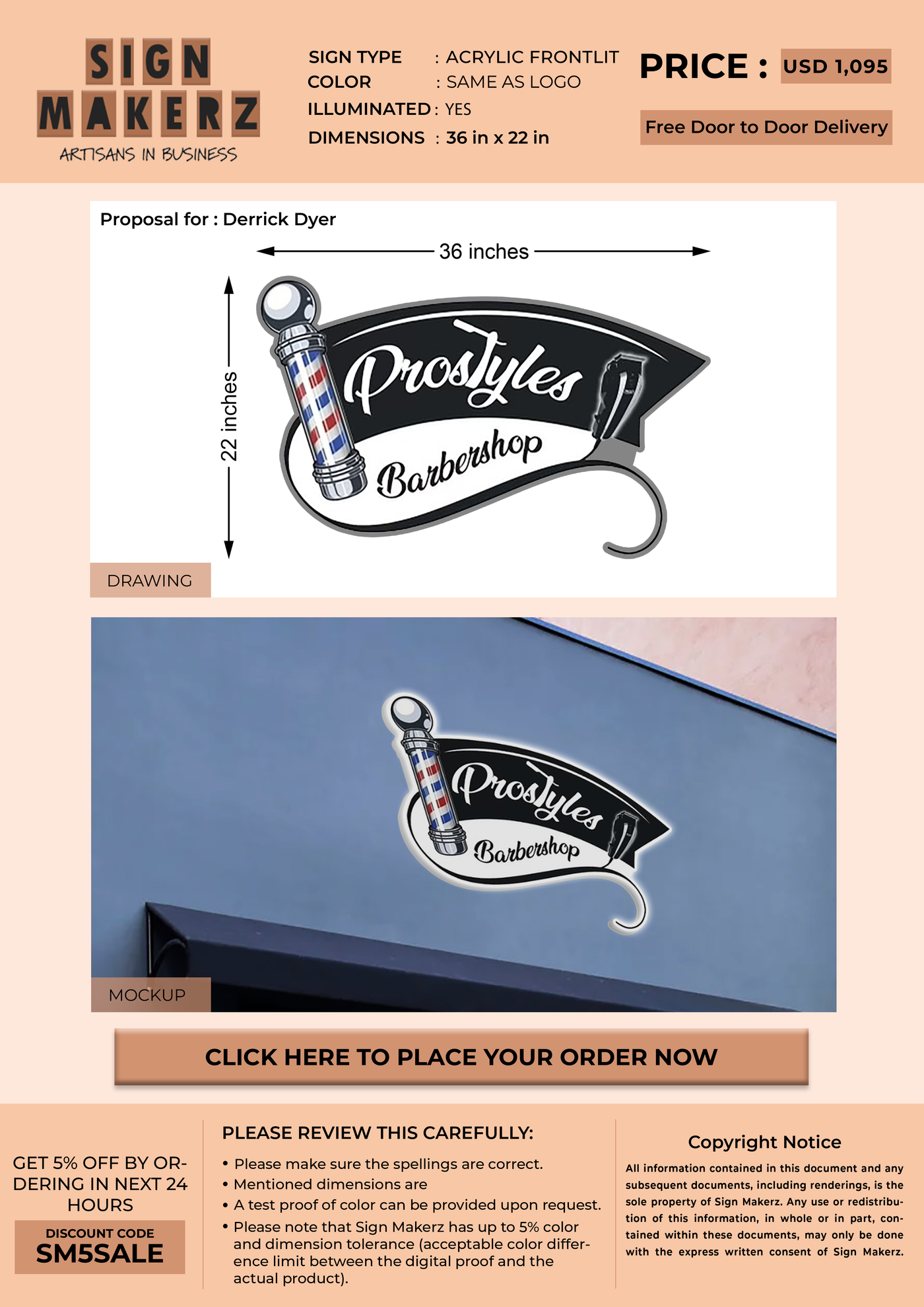 Business Signs for Derrick Dyer