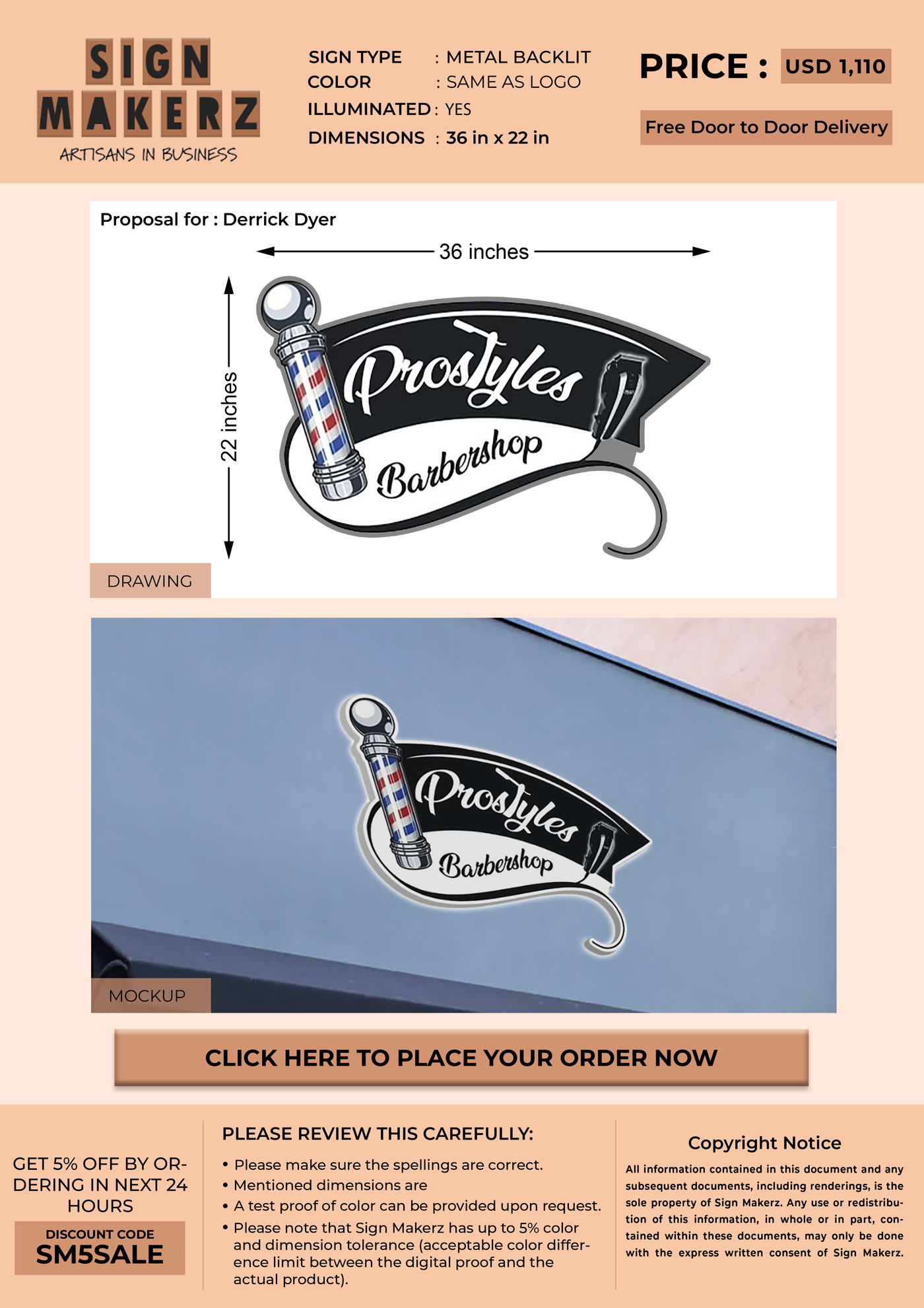 Business Signs for Derrick Dyer